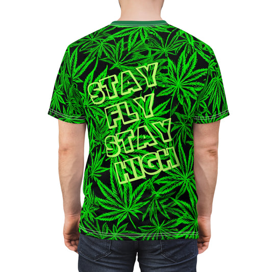 Stay Fly, Stay High Unisex Cut & Sew Tee